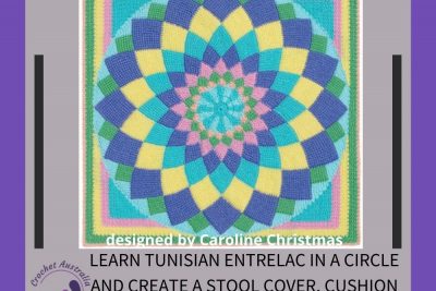 Learn entrelac crochet in a circle