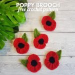 Poppy brooch pattern