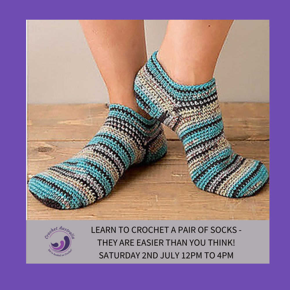 learn to crochet socks class