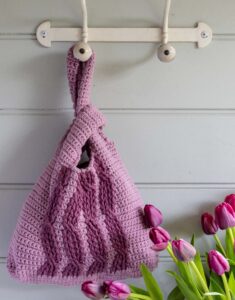 crochet japanese knot bag