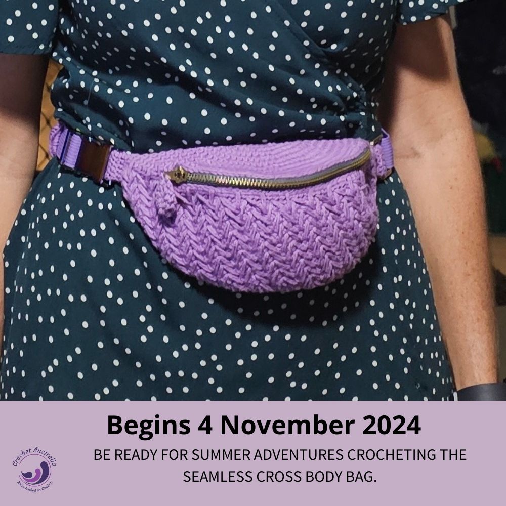 crochet cross body bag class